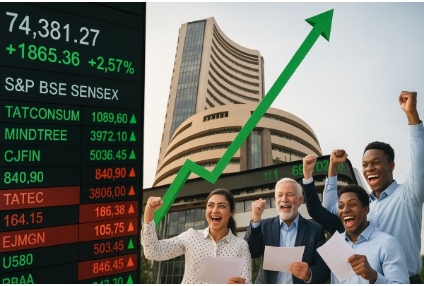 शेअर मार्केटमध्ये मोठी उसळी