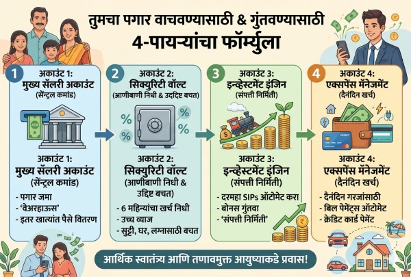 सॅलरी मॅनेजमेंट आणि गुंतवणूक स्ट्रॅटेजी