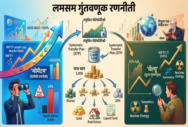 लमसम गुंतवणूक कशी करावी? 'मोमेंटम' आणि 'वॅल्यू' रणनीतीचे संपूर्ण मार्गदर्शन